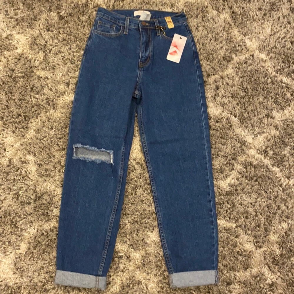 Vibrant M.I.U. Limited Edition Classic High Rise Mom Jeans Size 25 NWT
